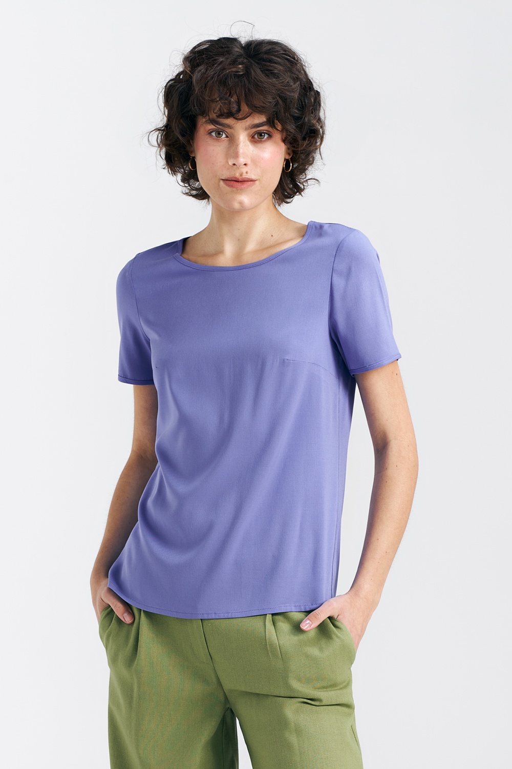  Blouse model 193804 Nife  violet
