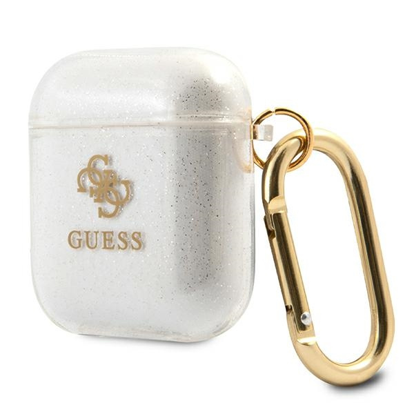 Guess GUA2UCG4GT Apple AirPods cover Transparent Glitter Collection