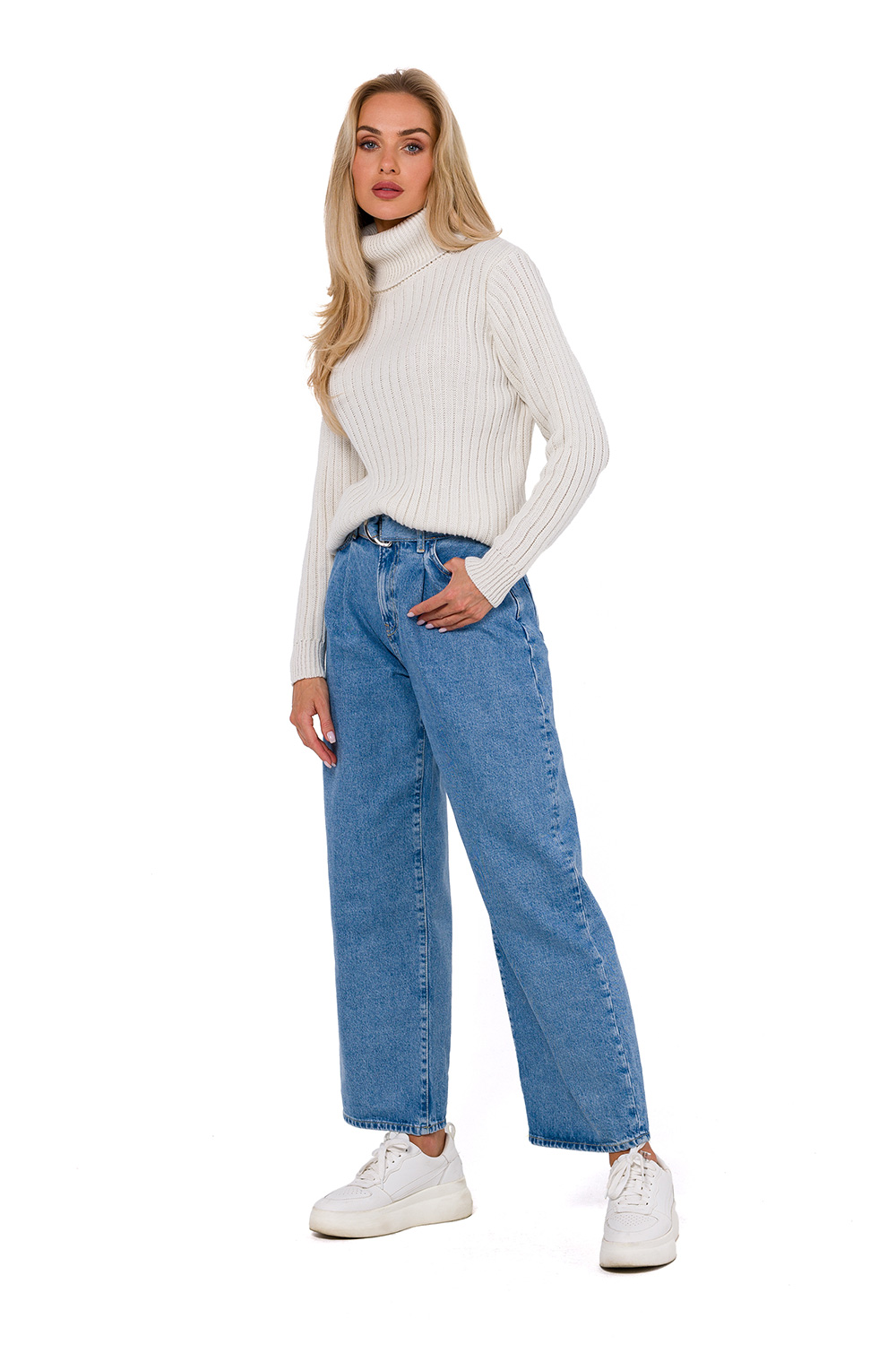  Turtleneck model 184686 Moe  beige