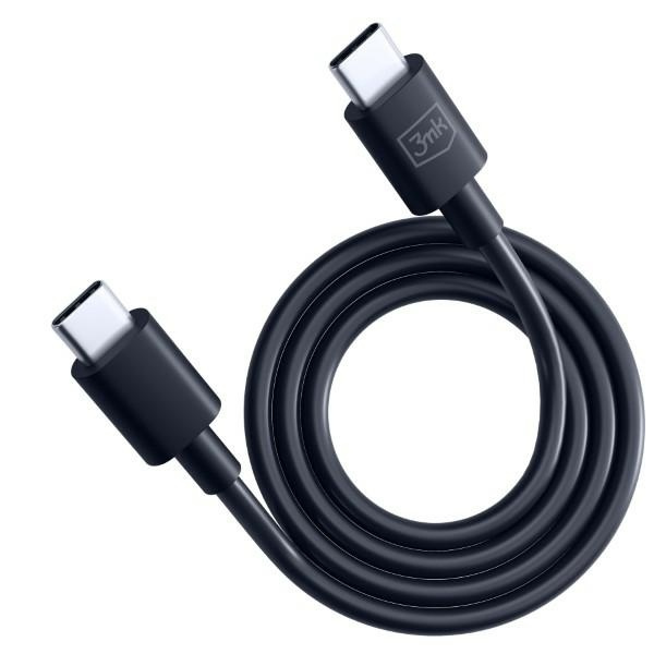 3MK cable Hyper USB-C / USB-C 100W 1.2m black