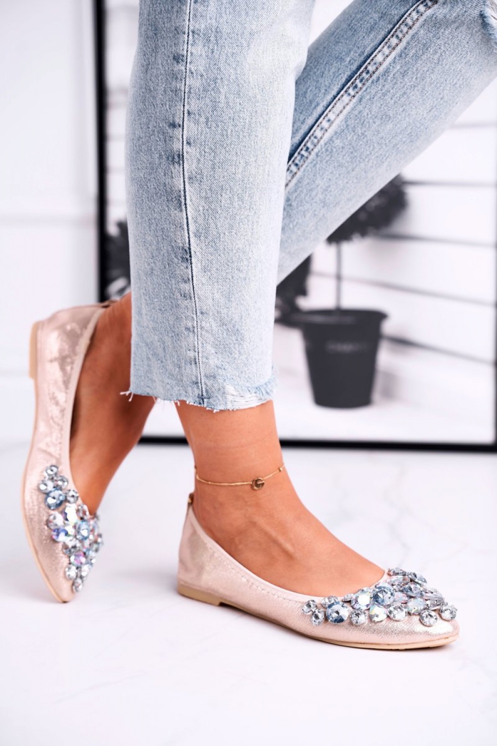  Ballet flats model 181065 Step in style  yellow