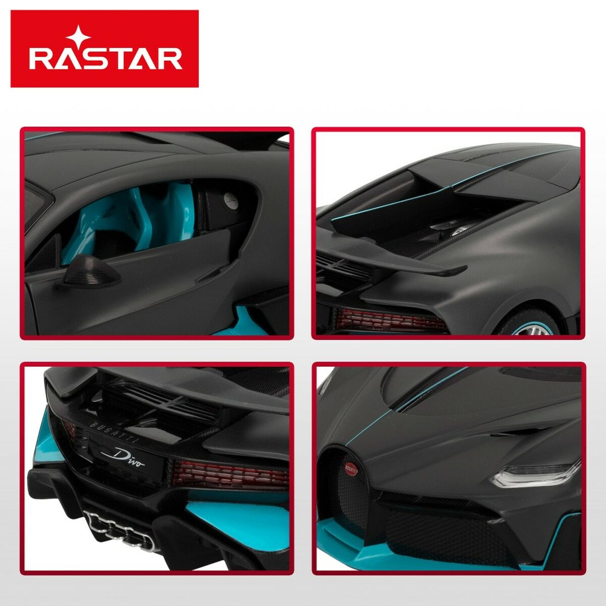 Remote-Controlled Car Bugatti Divo Dark grey 1:14 (2 Units)