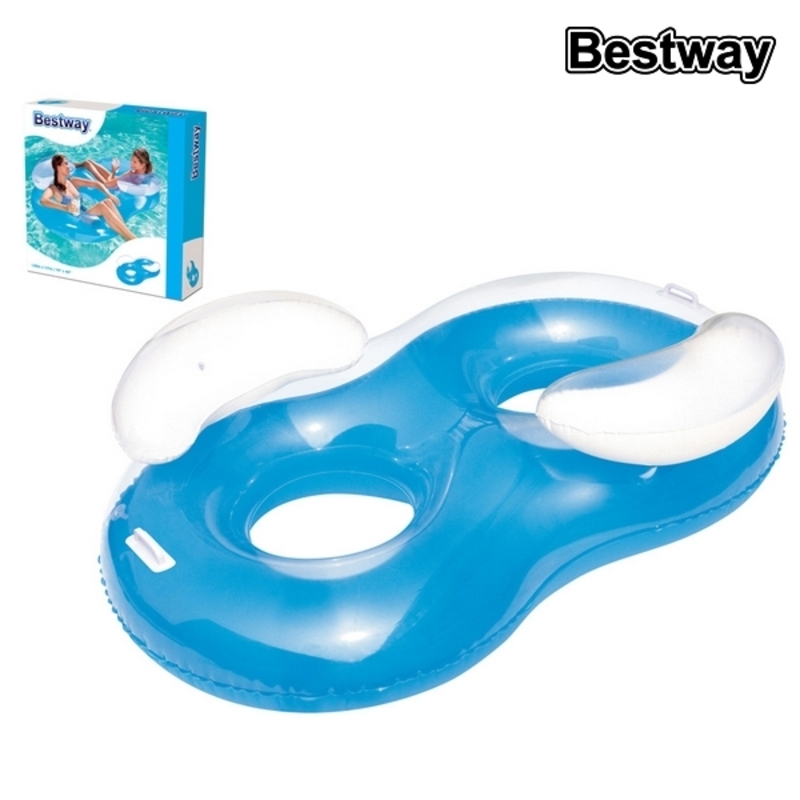 Inflatable Wheel Bestway Double 188 x 117 cm Blue