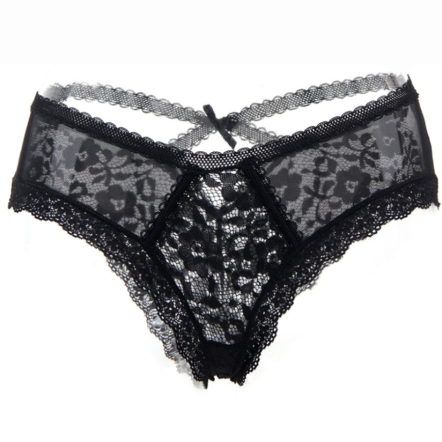 QUEEN LINGERIE FLORAL LACE PANTIES  S/M