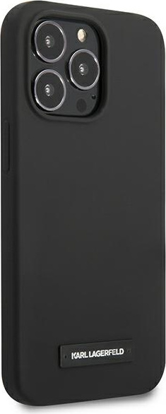 Karl Lagerfeld KLHCP13XSLMP1K Apple iPhone 13 Pro Max hardcase black Silicone Plaque
