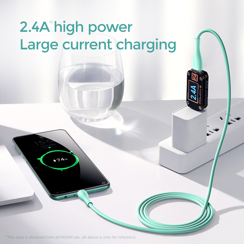 Joyroom S-2030M8 cable USB-A / microUSB 3A 2m green