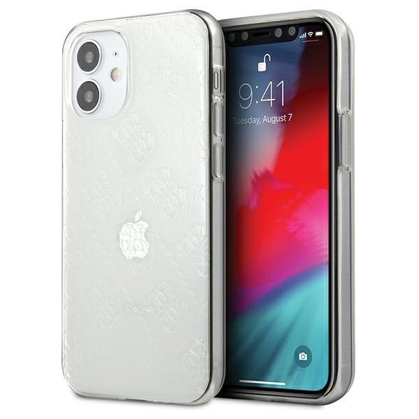 Guess GUHCP12S3D4GTR Apple iPhone 12 mini transparent hardcase 4G 3D Pattern Collection