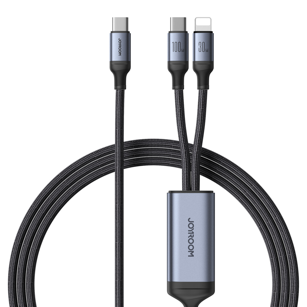 Joyroom Speedy Series SA21-1T2 2in1 cable USB-C / USB-C, Lightning 100W 1.5m black