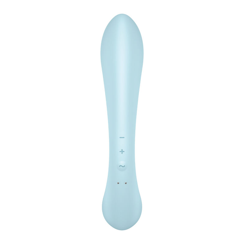 SATISFYER TRIPLE OH HYBRID VIBRATION - BLUE