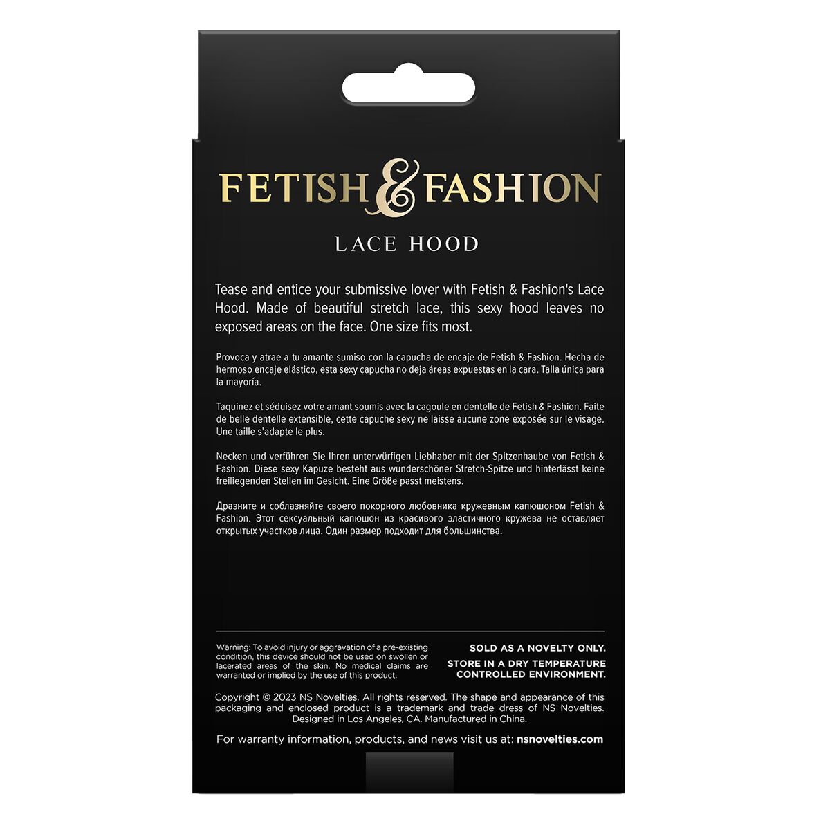 Mask NS Novelties Fetish & Fashion Black