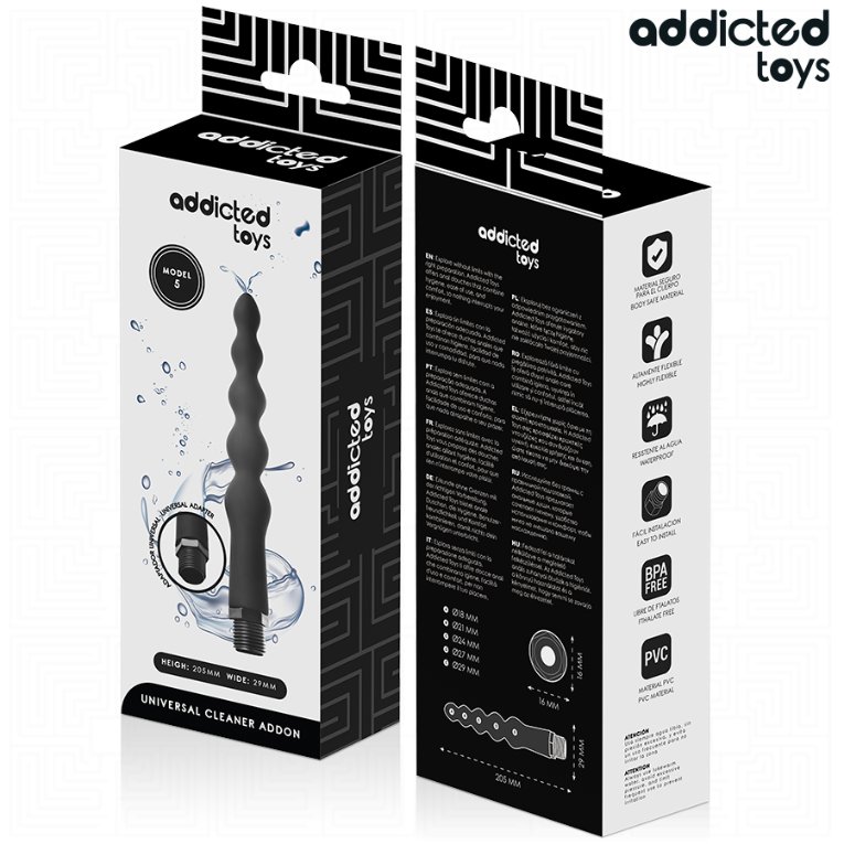 ADDICTED TOYS - ANAL CLEANER WITH UNIVERSAL ADAPTER MODEL 5