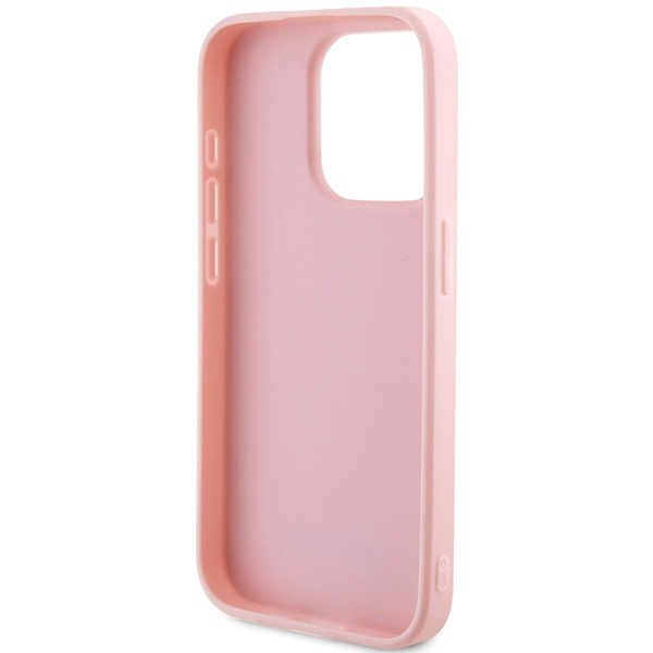 Guess GUHCP15LPSAIRSP Apple iPhone 15 Pro hardcase Saffiano Iridescent Script pink