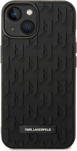 Karl Lagerfeld KLHCP14MRUPKLPK Apple iPhone 14 Plus hardcase black 3D Monogram