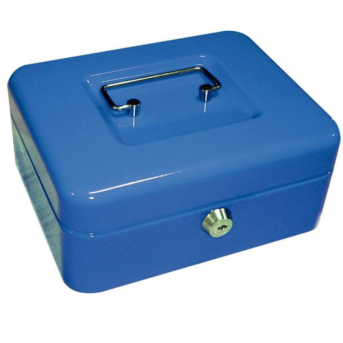 Safe-deposit box Q-Connect KF03319 Blue Metal 200 x 160 x 90 mm