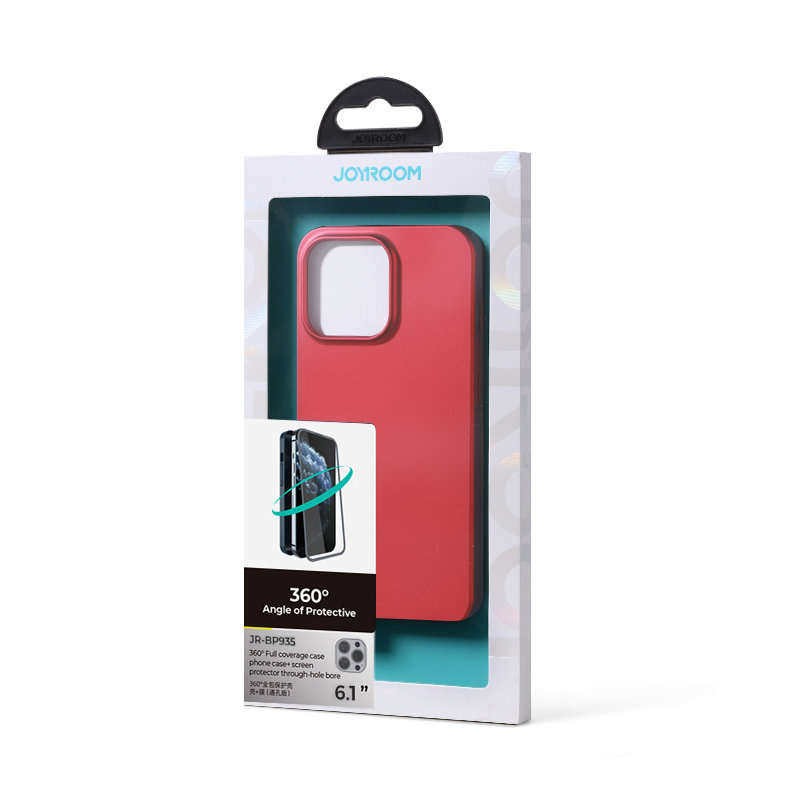 Joyroom 360 Full Case + tempered glass Apple iPhone 13 Pro (JR-BP935 red)