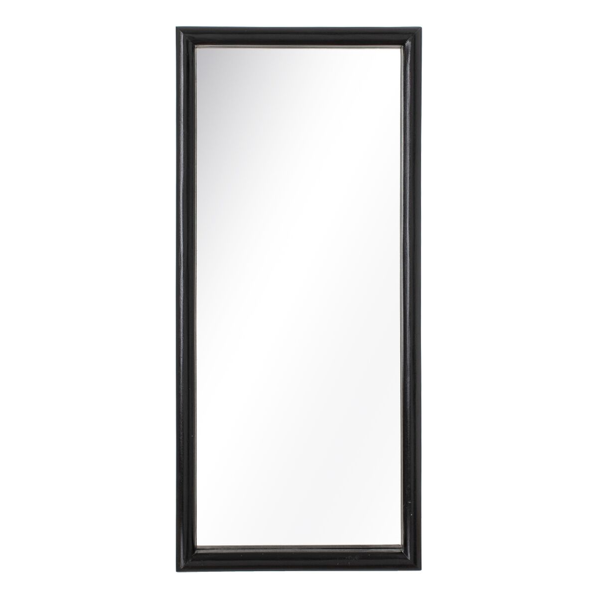 Wall mirror 36 x 4 x 80 cm Black Mango wood