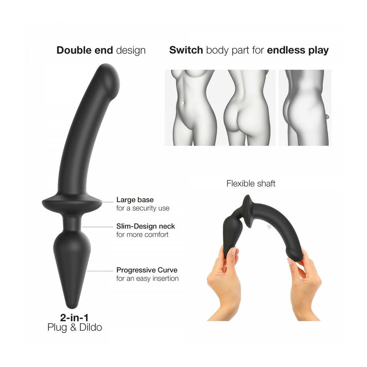 Dildo Strap-on-me Black