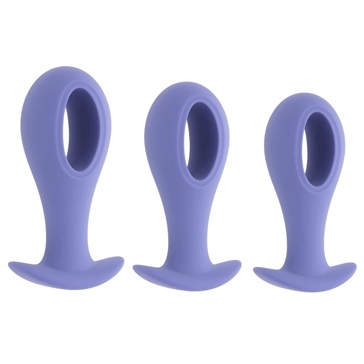 Anal plug Evolved Purple (8,9 cm) (9,5 cm) (10,1 cm)