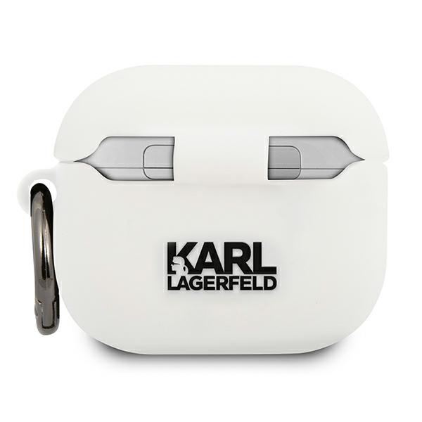 Karl Lagerfeld KLACA3SILCHWH Apple AirPods 3 cover white Silicone Choupette