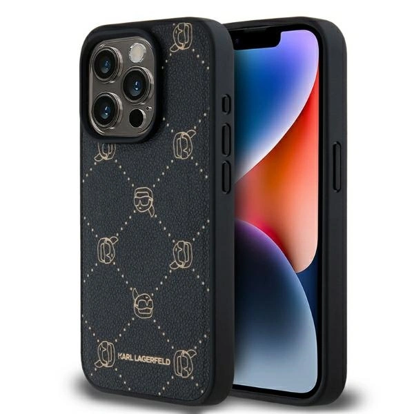 Karl Lagerfeld KLHMP15XPGKHPHK Apple iPhone 15 Pro Max Magsafe Karl Head black
