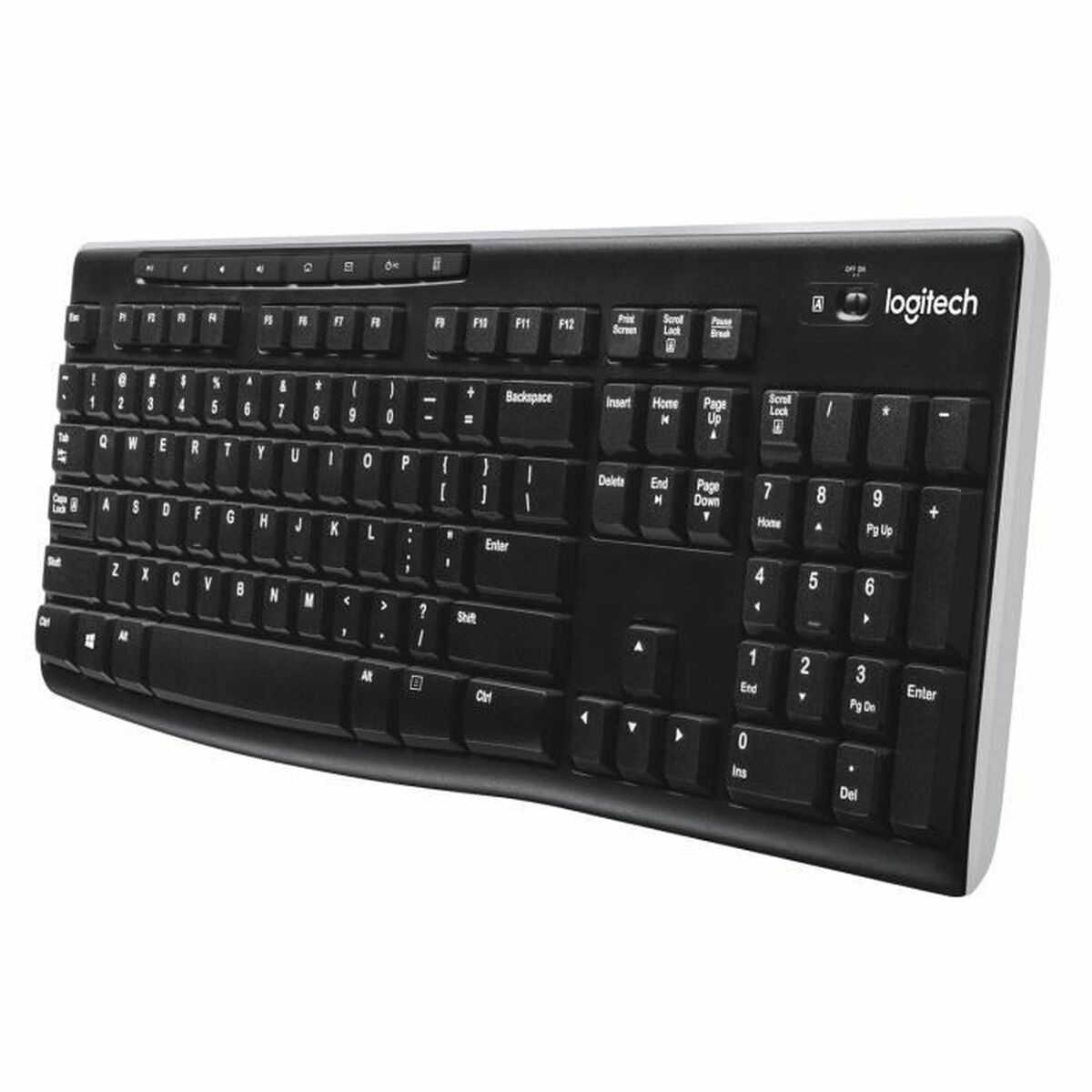 Klawiatura Bezprzewodowa Logitech Francuski Czarny AZERTY