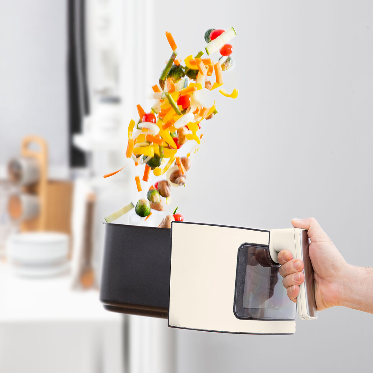 No-Oil Fryer InnovaGoods Vynner Pro 6500 Stainless steel Cream 1700 W 6,5 L No-Oil Fryer InnovaGoods Vynner Pro 6500 Stainless steel Cream 1700 W 6,5 L