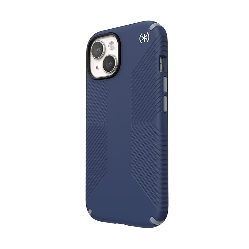 Speck Presidio2 Grip MagSafe Apple iPhone 15 (Coastal Blue/Dustgrey/White)