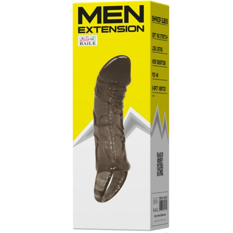 MEN EXTENSION COVER PENIS AND STRAP 11.5 CM