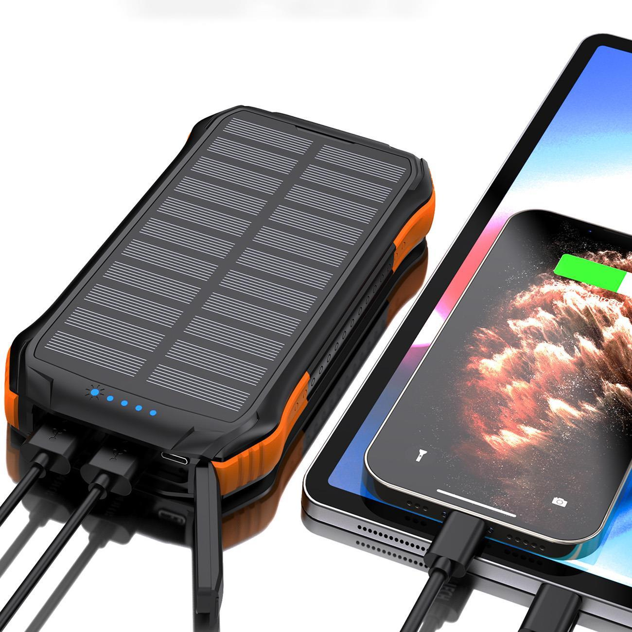 Choetech B659 Solar Powerbank Wireless Charger 10000mAh Qi 5W orange