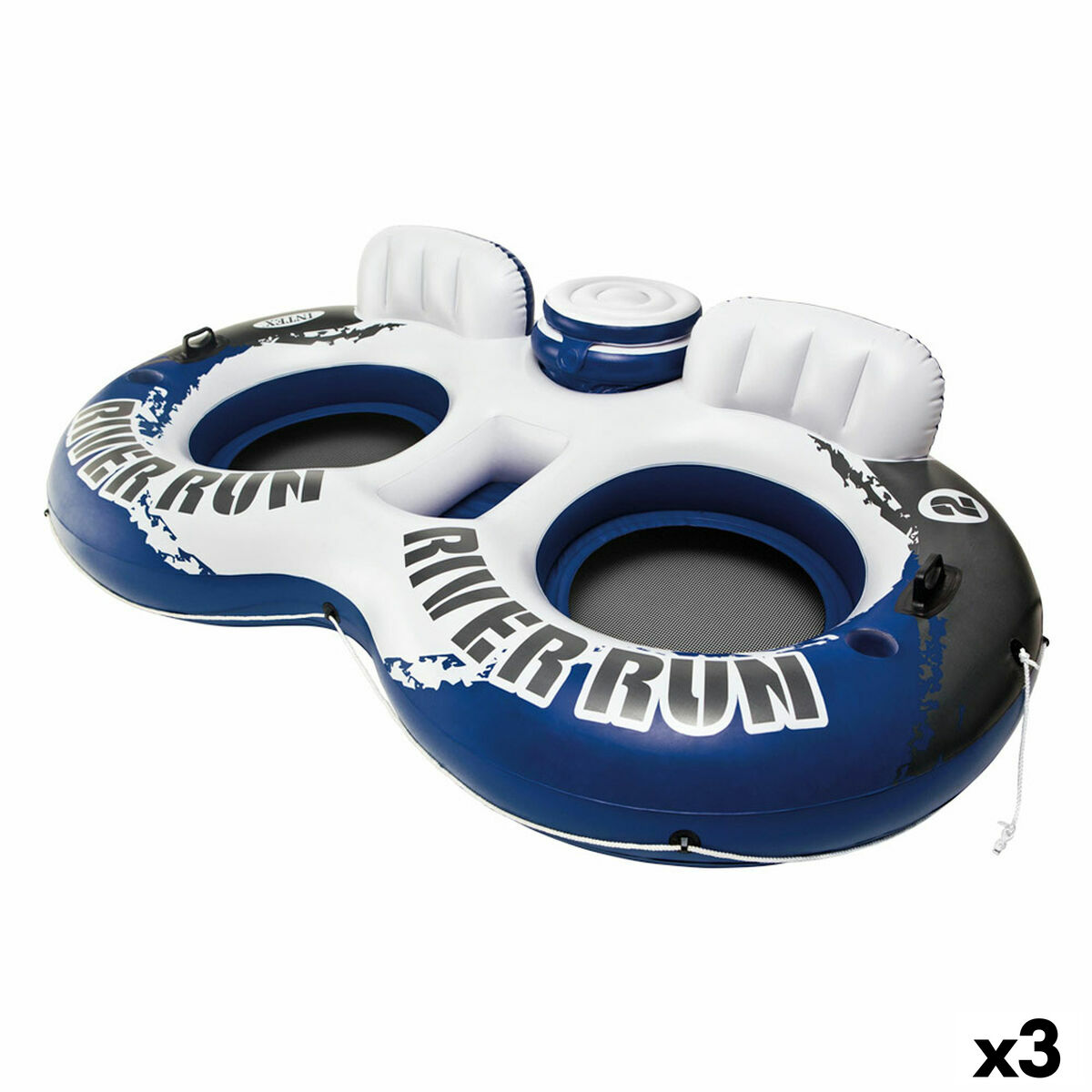 Inflatable Wheel Intex River Run 2 Blue White 243 x 51 x 157 cm (3 Units)
