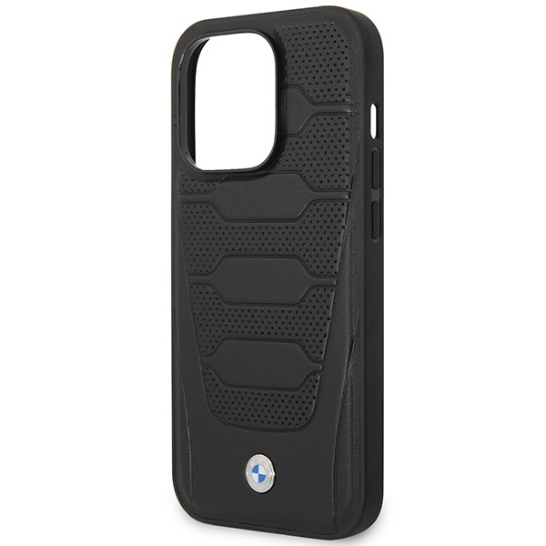 BMW BMHMP14X22RPSK Apple iPhone 14 Pro Max black Leather Seats Pattern MagSafe