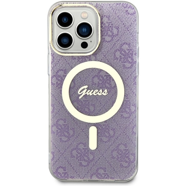 Guess GUHMP14XH4STU Apple iPhone 14 Pro Max purple hardcase 4G MagSafe