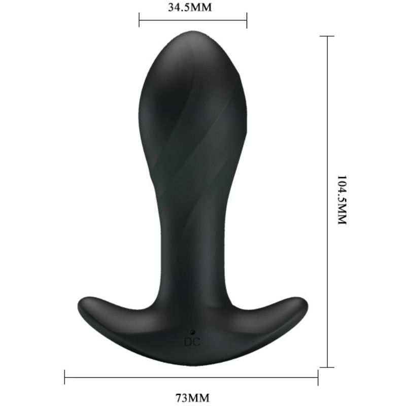 PRETTY LOVE ANAL PLUG MASSAGER BLACK