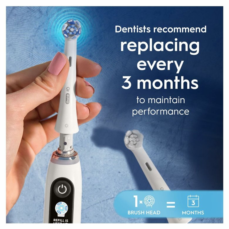 Replacement Head Oral-B IO RBCWF-3 3UD White