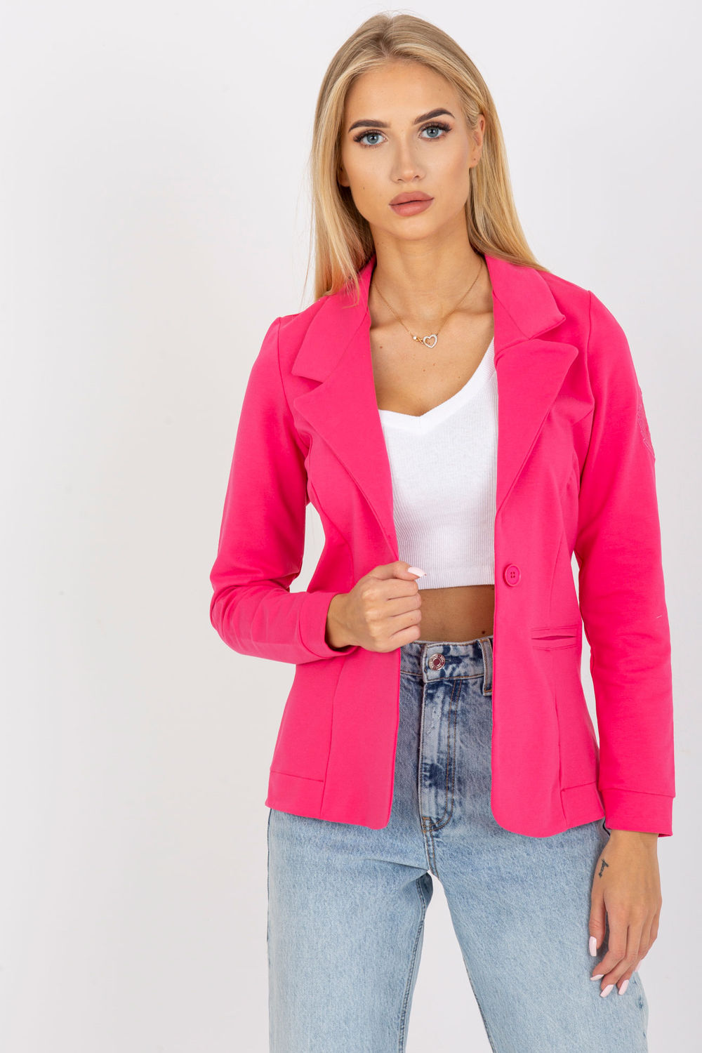  Jacket model 171265 Och Bella  pink