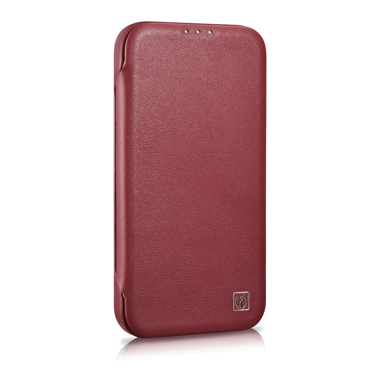 iCarer CE Premium Leather Folio MagSafe Apple iPhone 14 Pro Max red