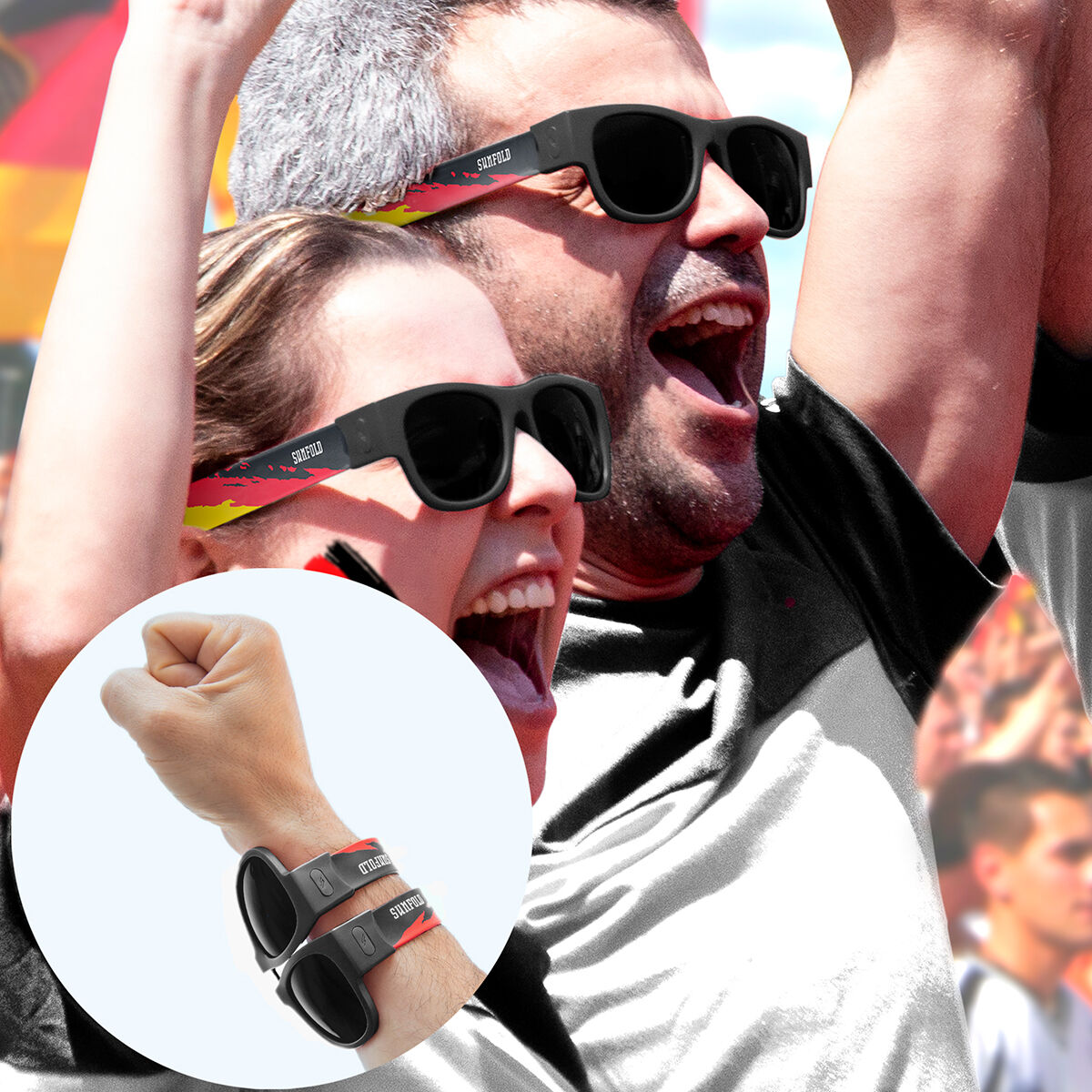Sunfold World Cup Germany Roll-up Sunglasses 