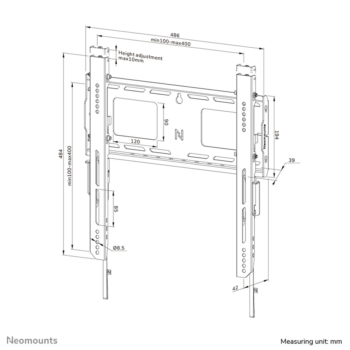 TV Mount Neomounts WL30-750BL14 32" 75" 100 kg