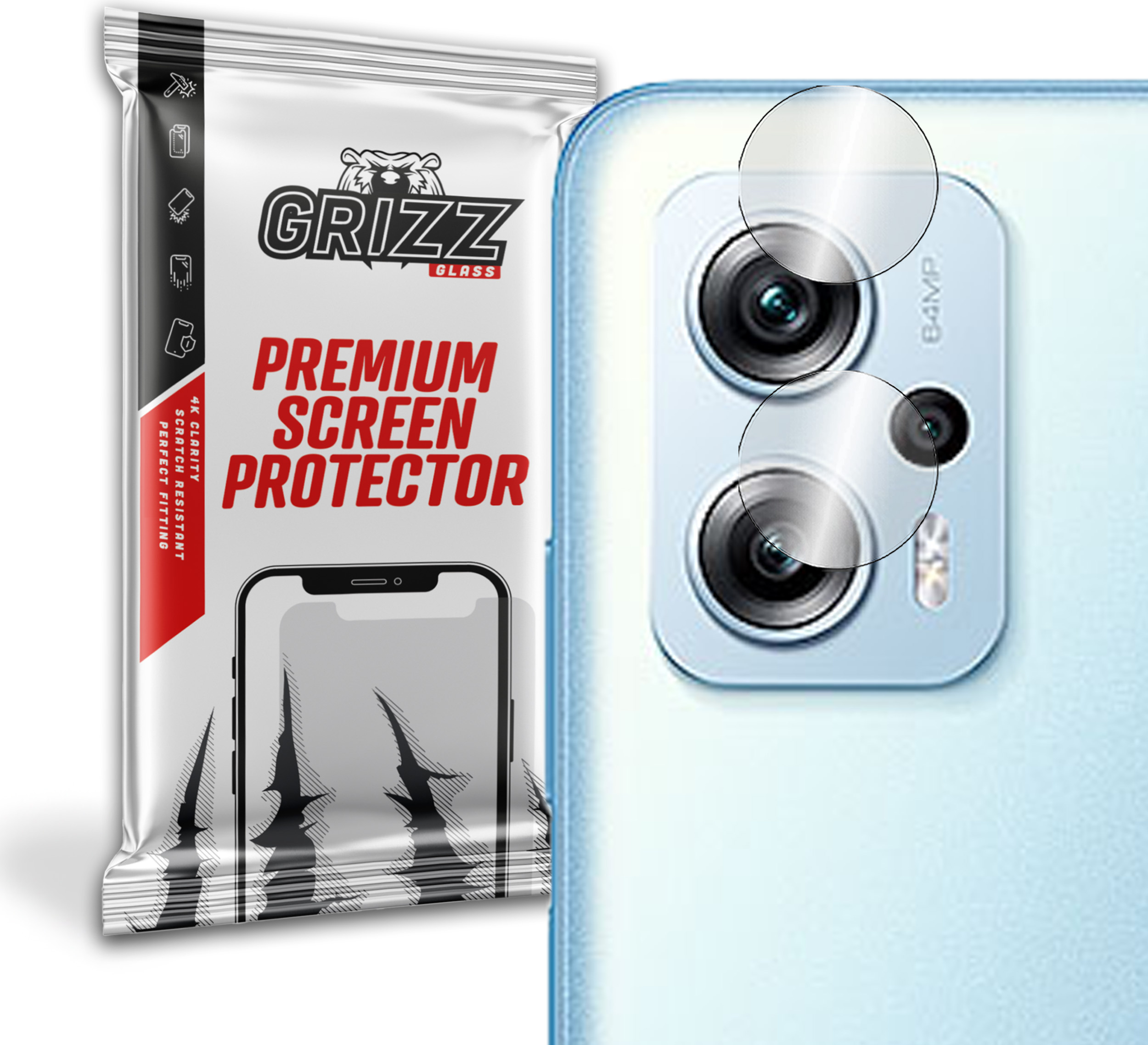 GrizzGlass HybridGlass Camera Xiaomi POCO X4 GT