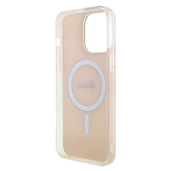 Guess GUHMP15XHITSP Apple iPhone 15 Pro Max hardcase IML Iridescent MagSafe pink
