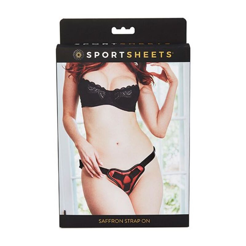 New Comers Strap Sportsheets Black/Red 100 % Polyurethane