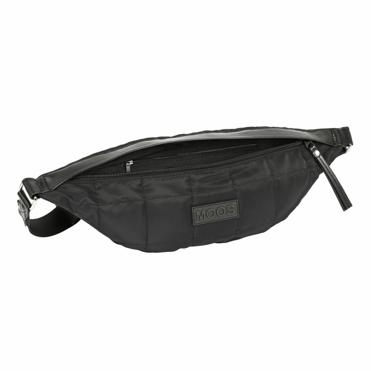 Gürteltasche Moos Negro Polsterung Schwarz (41 x 15.5 x 7 cm)