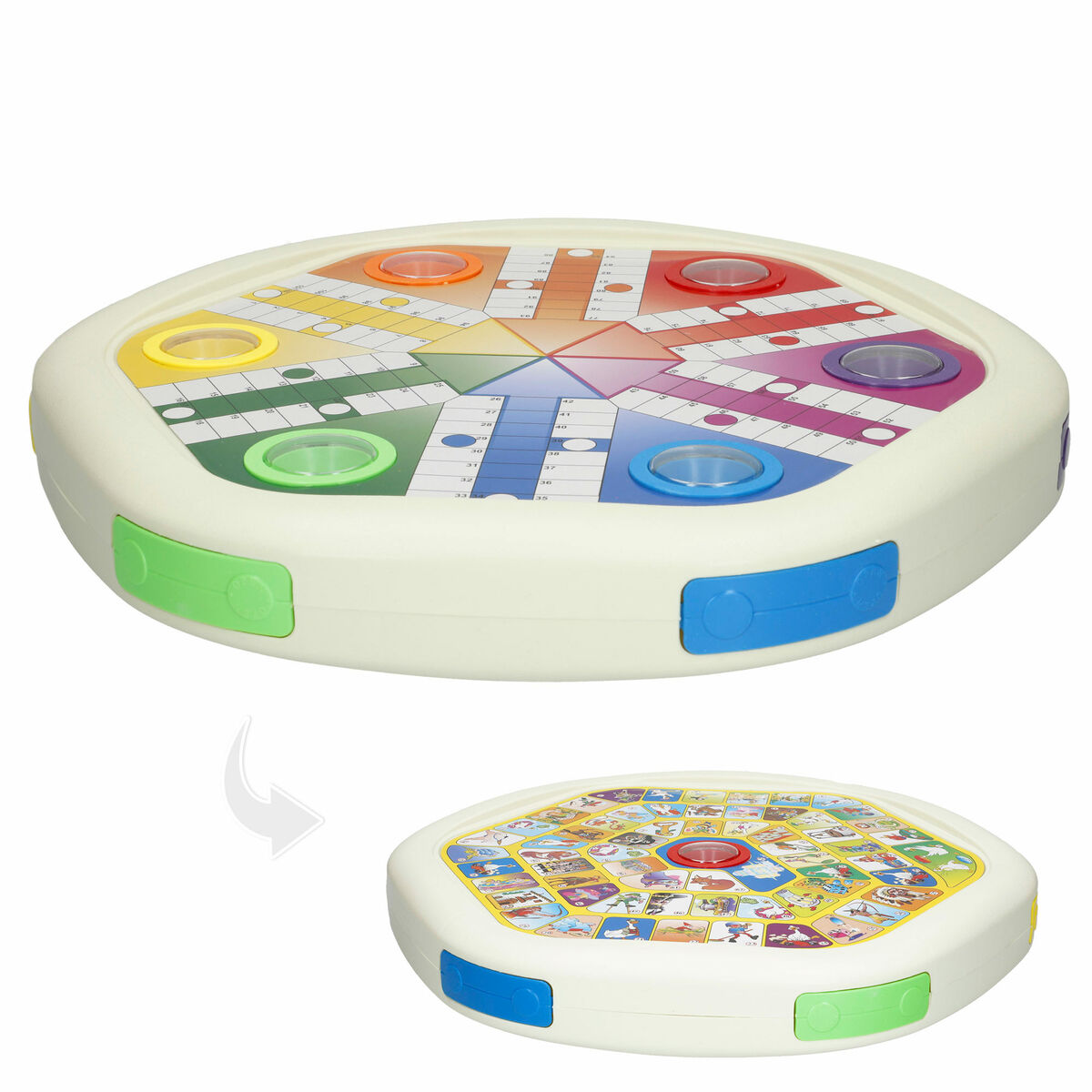 Automatic Ludo and Snakes and Ladders Colorbaby (6 Units)
