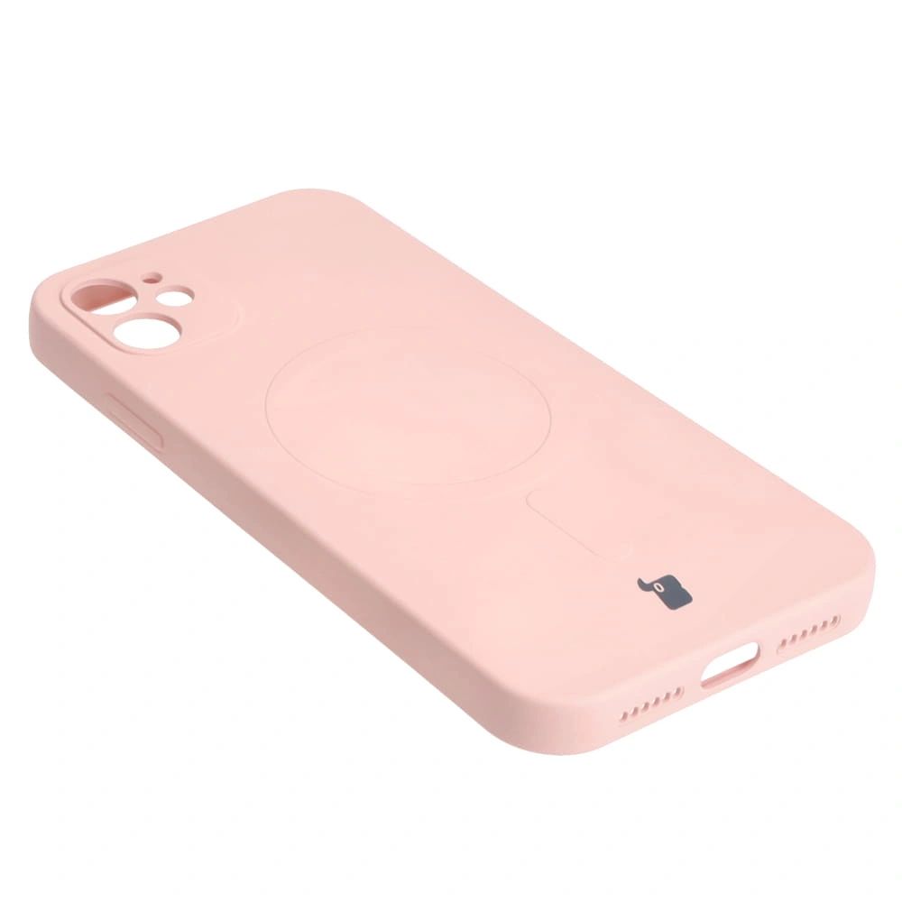 Bizon Case Silicone Magnetic Apple iPhone 11 light pink