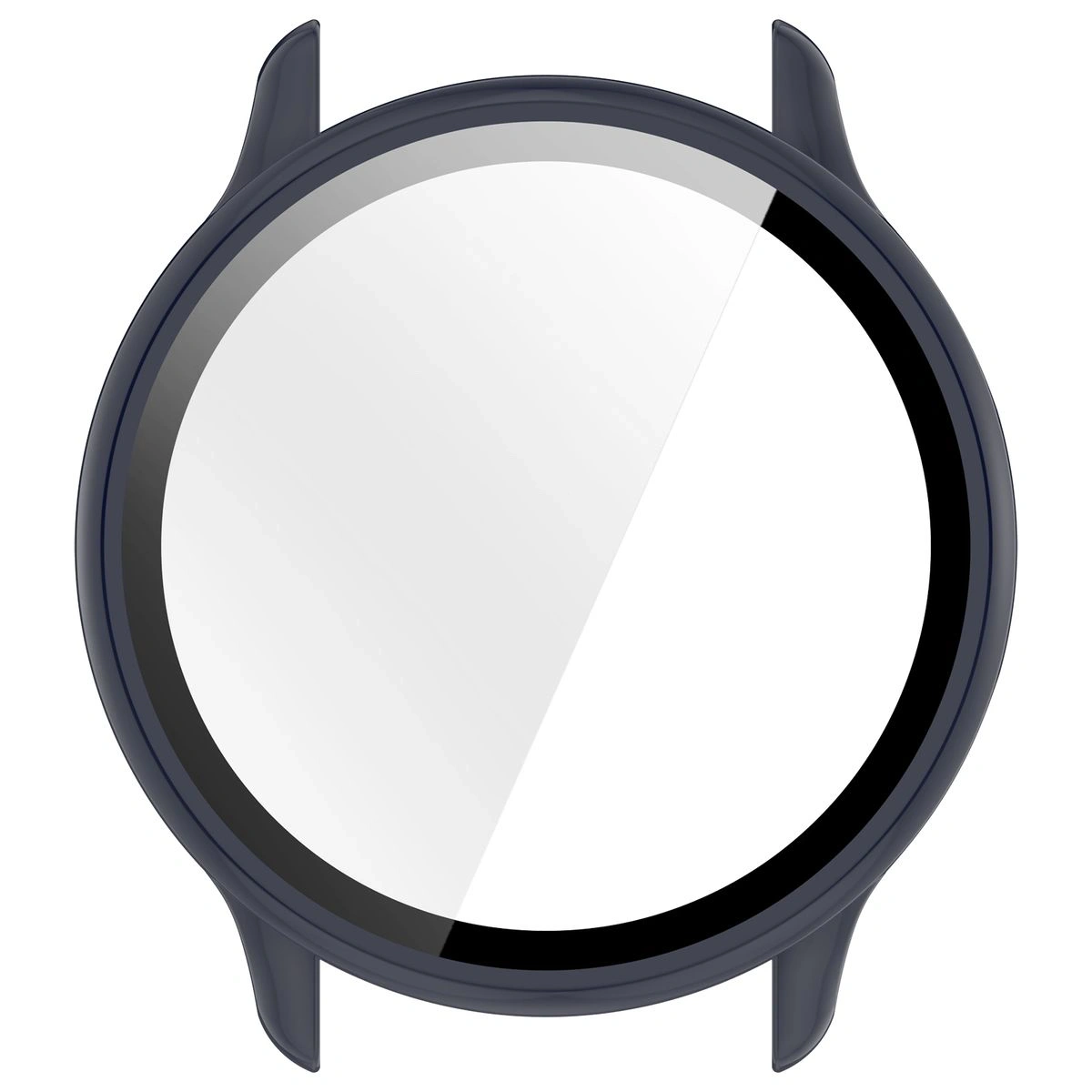 Etui ze szkłem do zegarka Bizon Case+Glass Watch do Garmin Vivoactive 6 niebieskie