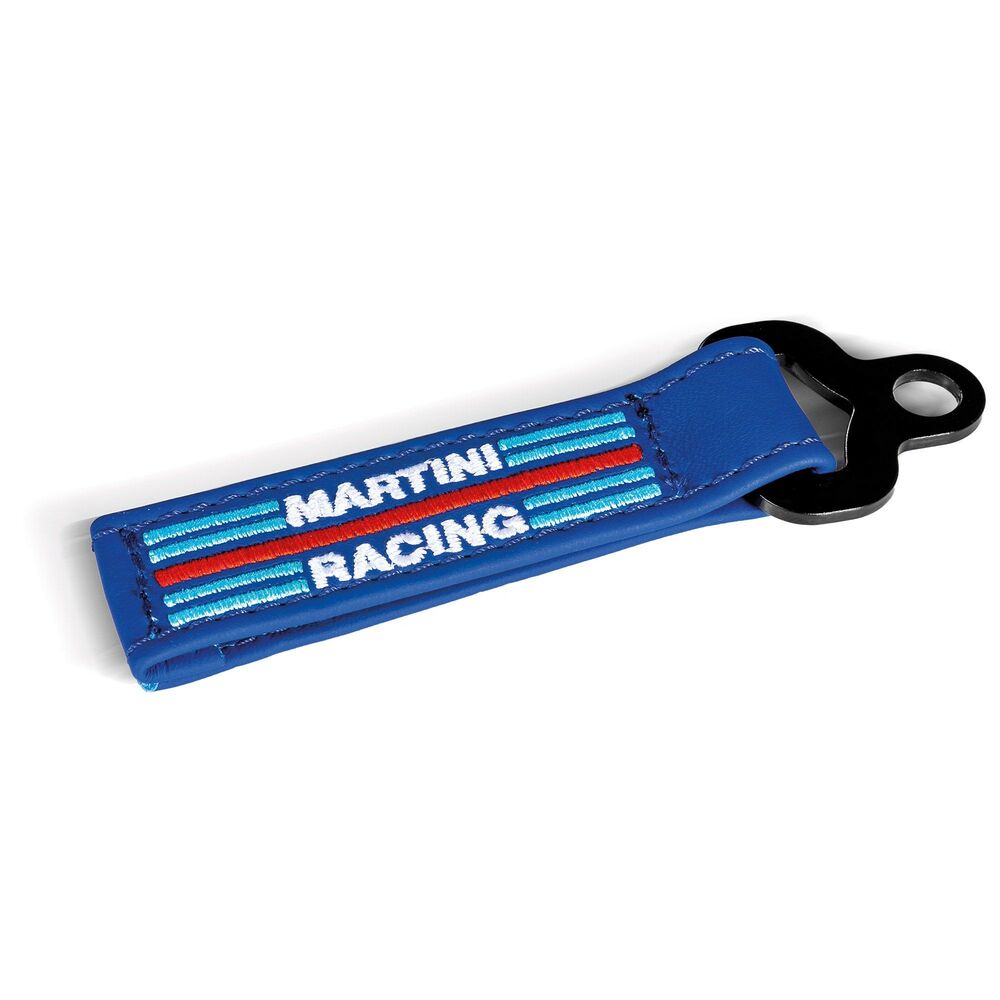 Keychain Sparco Martini Racing Blue Leather