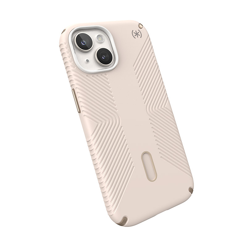 Speck Presidio2 Grip ClickLock MagSafe Apple iPhone 15 (Bleached Bone/Heirloom Gold/Hazel Brown)