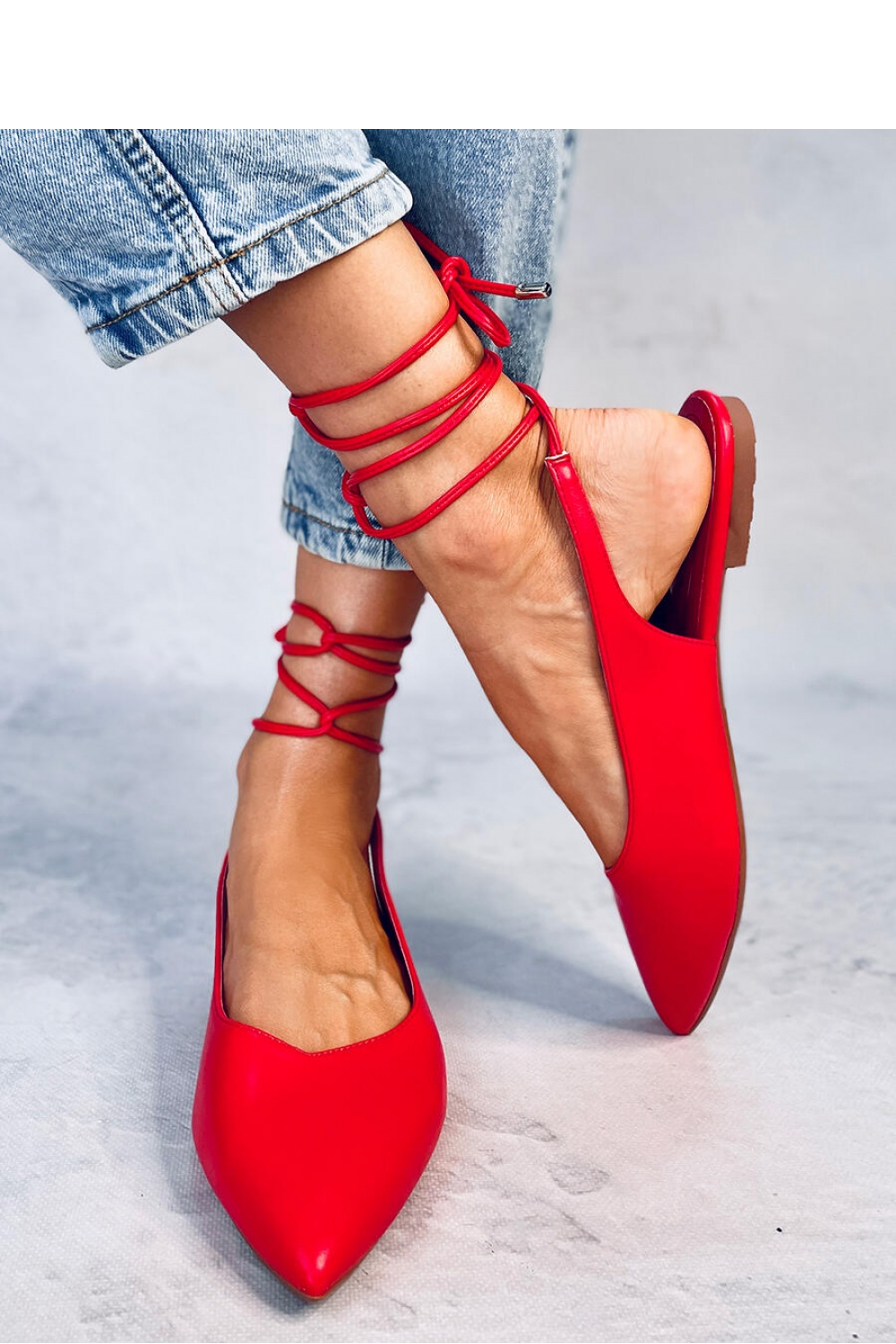  Ballet flats model 181957 Inello  red