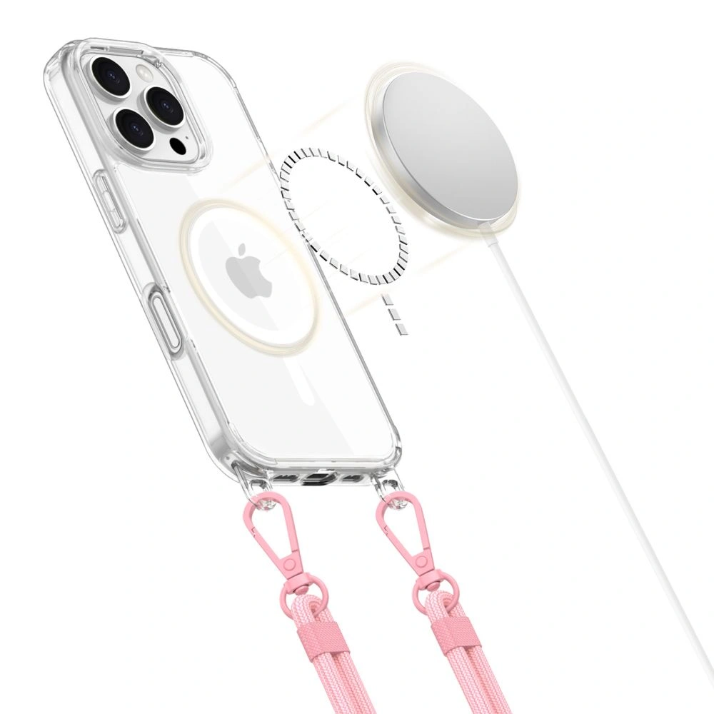 Tech-Protect Flexair Chain MagSafe Apple iPhone 16 Pro Max Grey & Pink