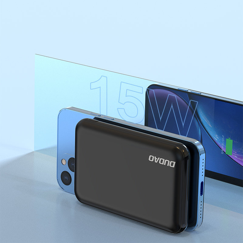 Dudao TGK1 power bank with wireless charger 15W 10000mAh navy blue (TGK1-dark blue)
